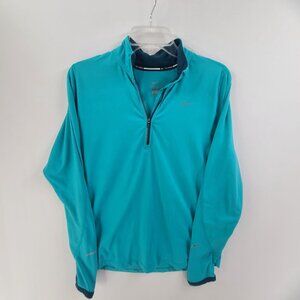 Nike Pullover Women's Medium Blue Element Half Zip Running Top